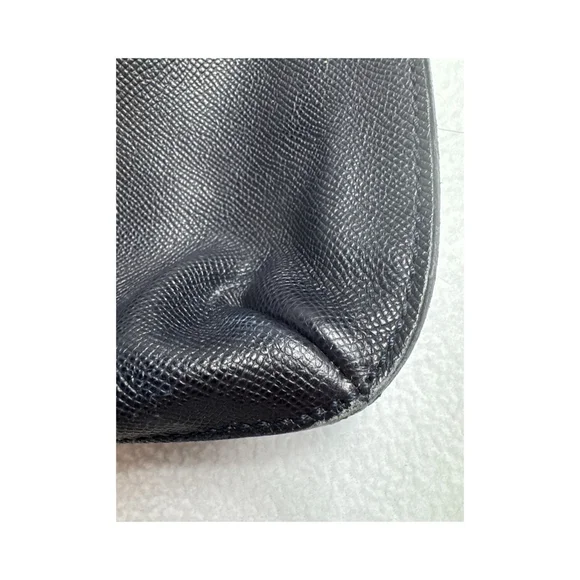 Authentic CHANEL Black Grained Calfskin Shopping Tote - Picture 13 of 15